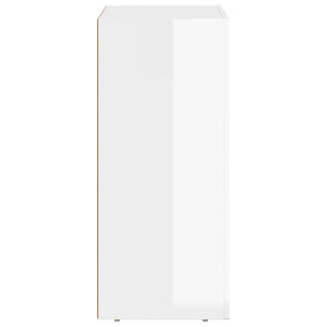 Πλαϊνό γραφείο ELST Υψηλής γυαλάδας λευκό 59 x 35 x 80.5 εκ.