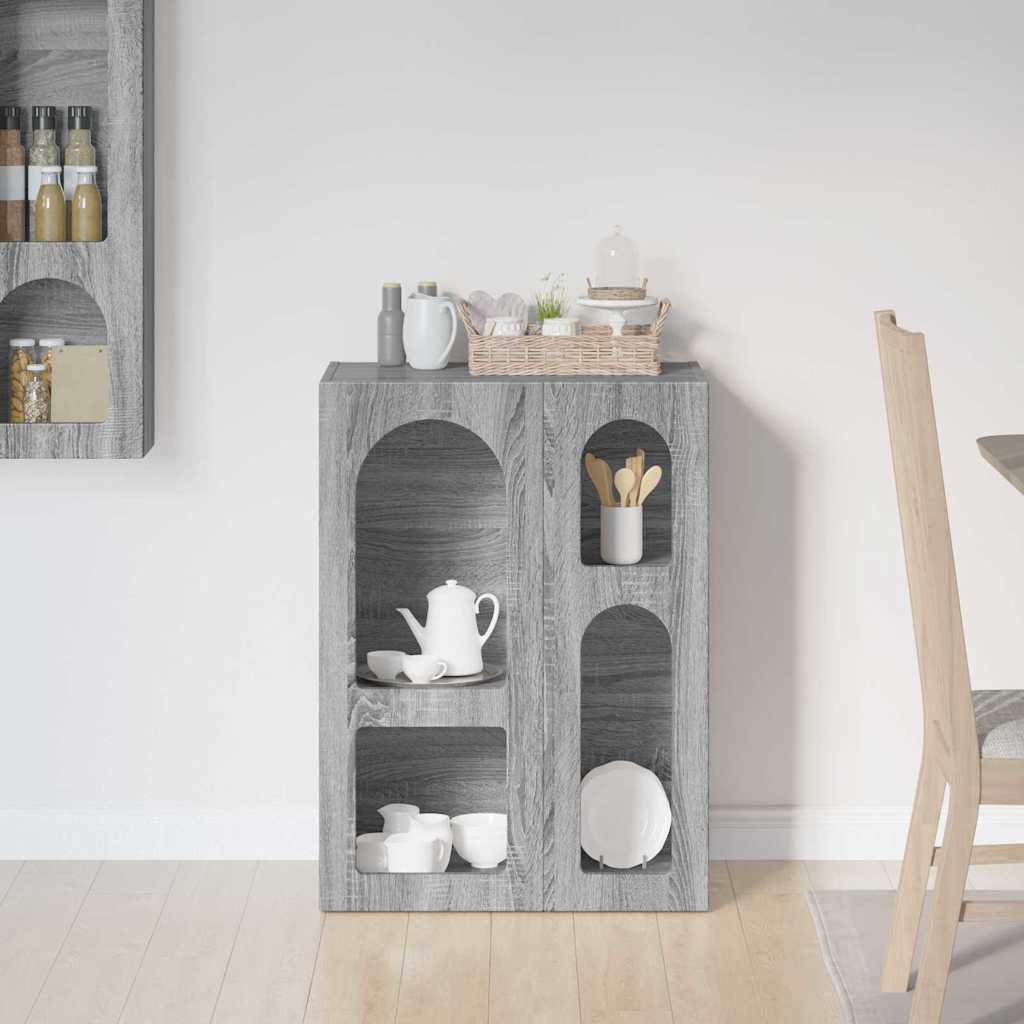 Πλαϊνό γραφείο Γκρίζο Σονομα 59 x 35 x 80.5 εκ.