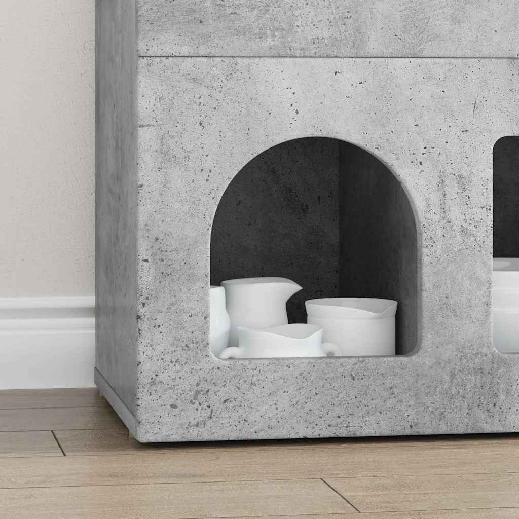 Πλαϊνό γραφείο Σκυρόδεμα Γκρι 80.5 x 35 x 59 εκ.