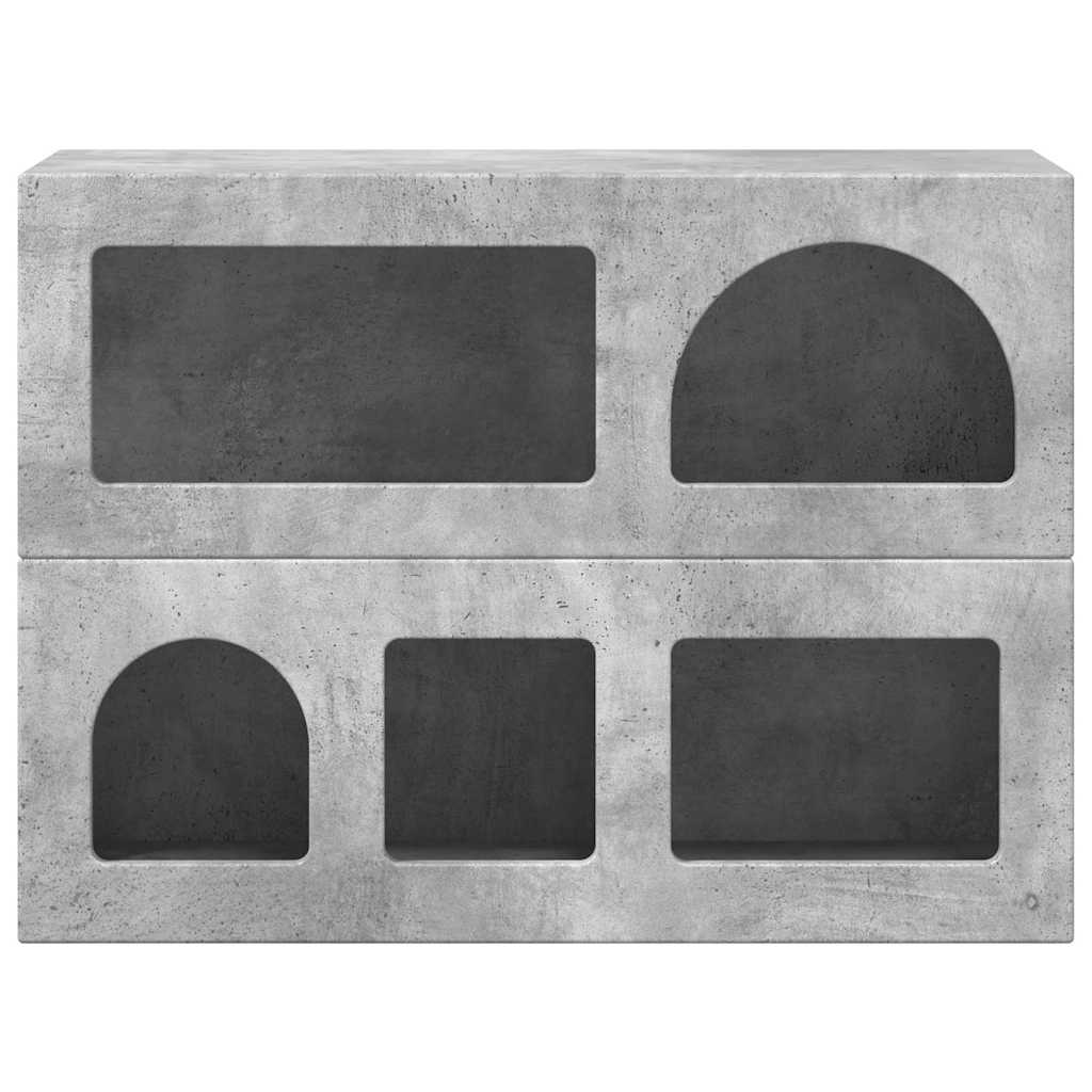 Πλαϊνό γραφείο Σκυρόδεμα Γκρι 80.5 x 35 x 59 εκ.