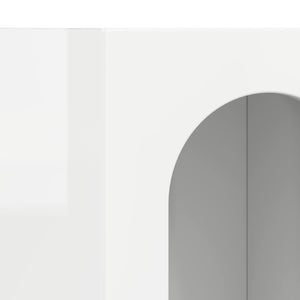 Πλαϊνό γραφείο ELST Υψηλής γυαλάδας λευκό 59 x 35 x 100,5 εκ