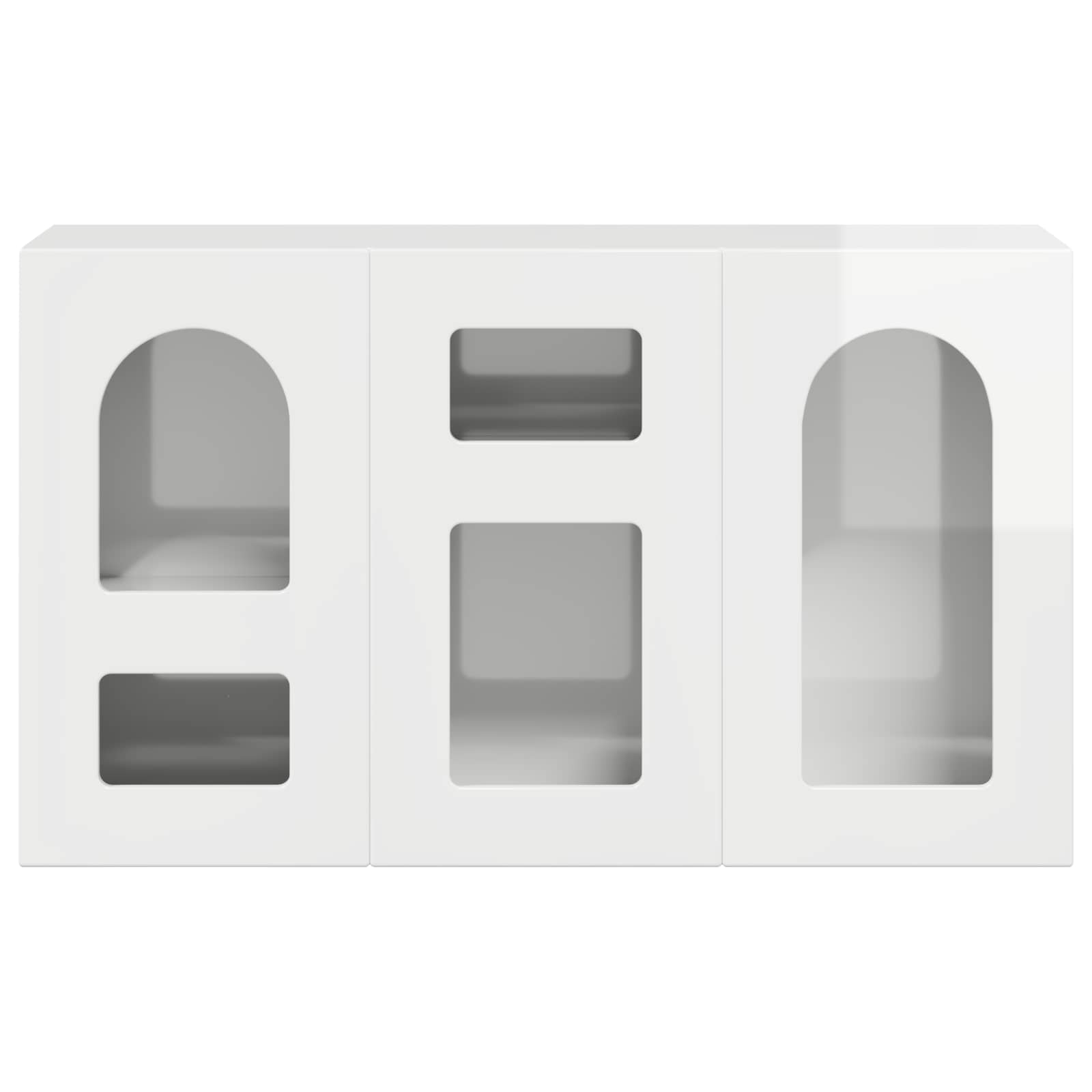 Πλαϊνό γραφείο Υψηλής γυαλάδας λευκό 100 x 35 x 59 εκ