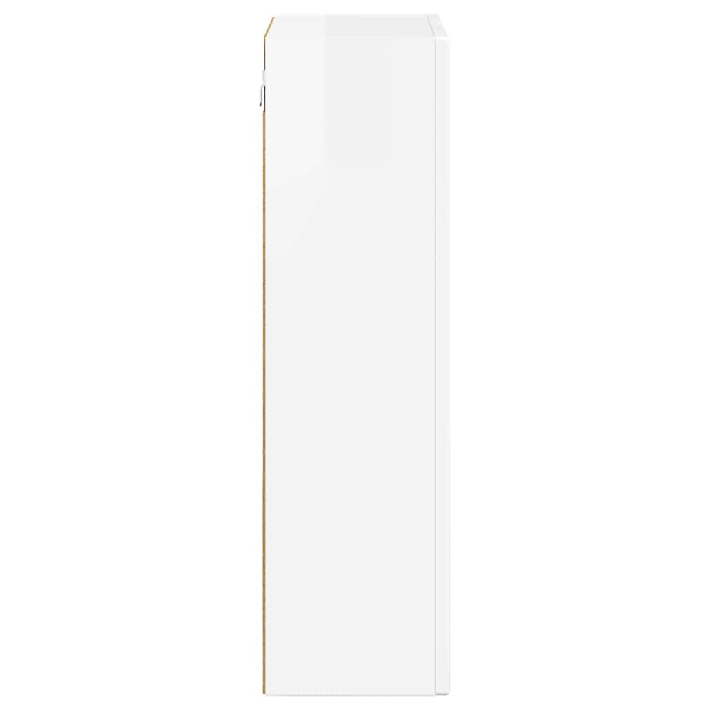 Κρεμαστό ντουλάπι Υψηλής γυαλάδας λευκό 59 x 20 x 71.5 εκ