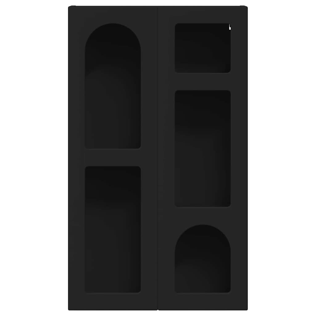 Κρεμαστό ντουλάπι Μαύρο 59 x 20 x 100 εκ Επεξεργασμένο ξύλο