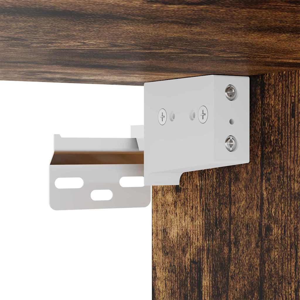 Κρεμαστό ντουλάπι με ράφι Καπνιστό Δρύς 59 x 20 x 100 εκ