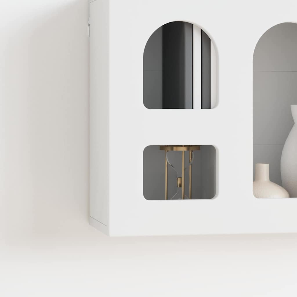 Κρεμαστό ντουλάπι Λευκό 60 x 20 x 40 εκ Επεξεργασμένο ξύλο