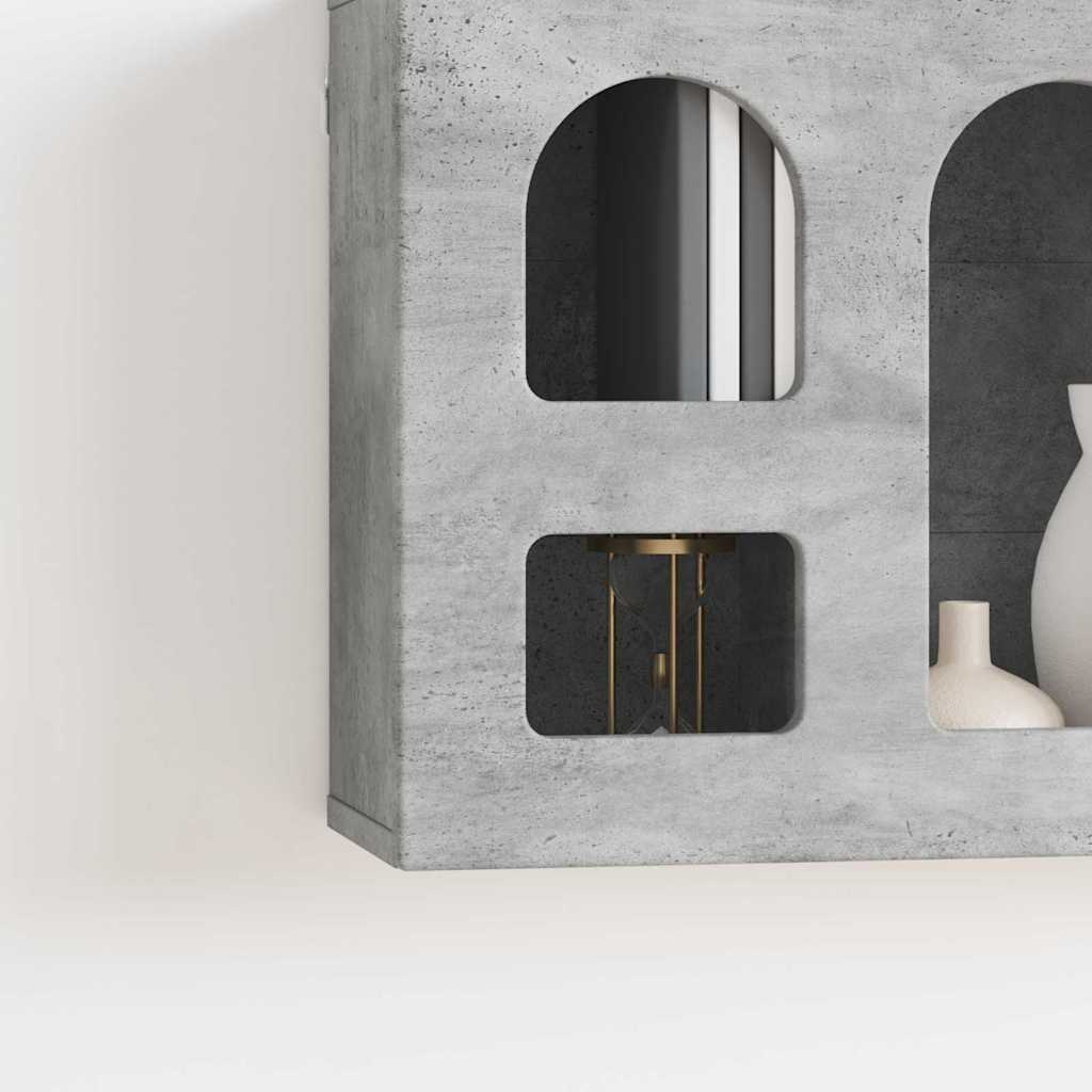 Κρεμαστό ντουλάπι με ράφι Σκυρόδεμα Γκρι 60 x 20 x 40 εκ