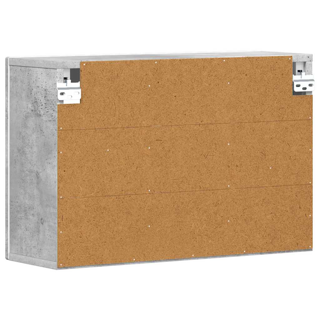 Κρεμαστό ντουλάπι με ράφι Σκυρόδεμα Γκρι 60 x 20 x 40 εκ