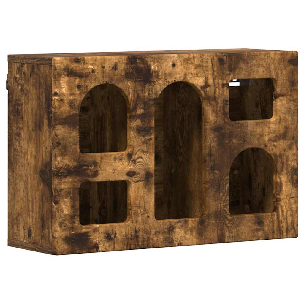 Κρεμαστό ντουλάπι με ράφι Καπνιστό Δρύς 60 x 20 x 40 εκ