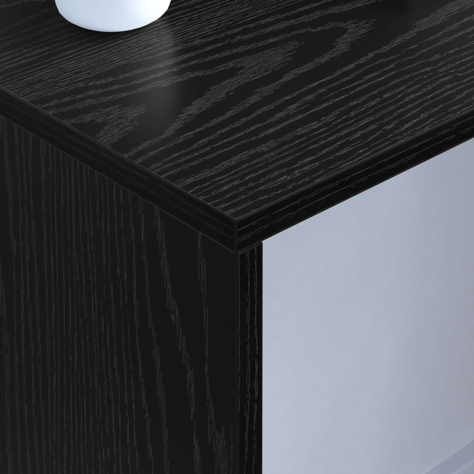 Επιτοίχιο γραφείο Επιτοίχιο Μαύρη Οξυά 100 x 45 x 30 εκ