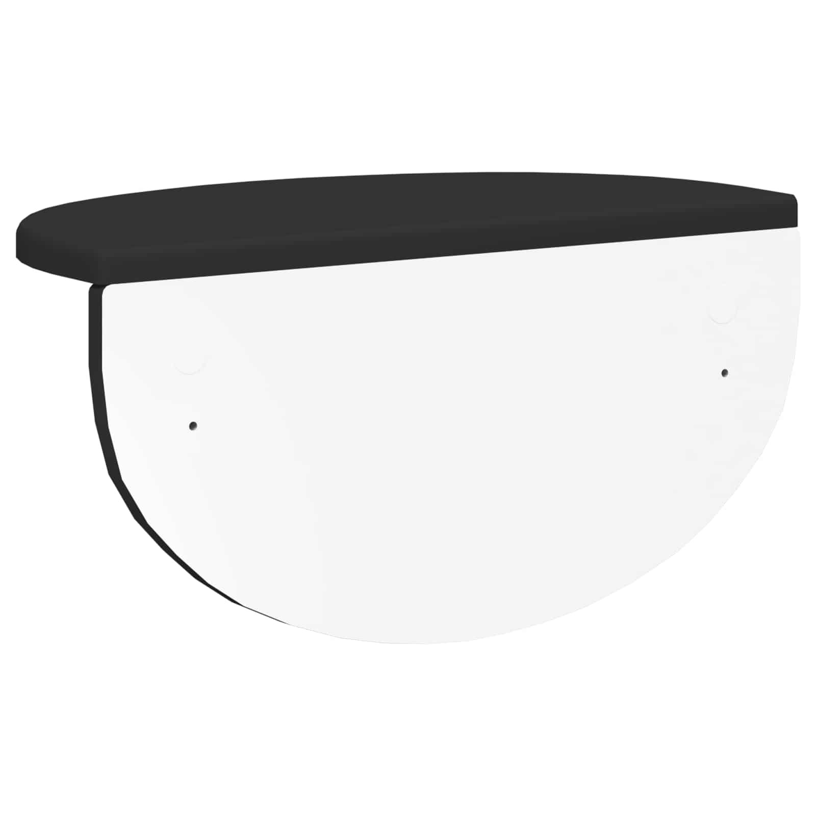 Ράφι Τοίχου 2 pcs Μαύρο 38 x 19 x 19 εκ Επεξεργασμένο ξύλο - Pakobazaar