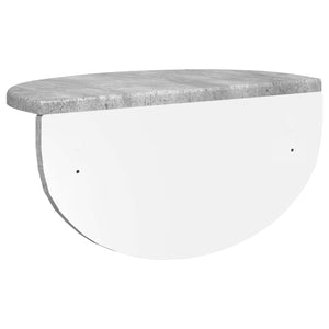 Ράφι Τοίχου 2 τμχ. Σκυρόδεμα Γκρι 38 x 19 x 19 εκ