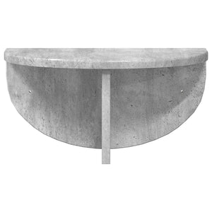 Ράφι Τοίχου 2 τμχ. Σκυρόδεμα Γκρι 38 x 19 x 19 εκ