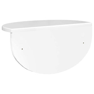 Ράφι Τοίχου 2 τμχ. Υψηλής γυαλάδας λευκό 38 x 19 x 19 εκ