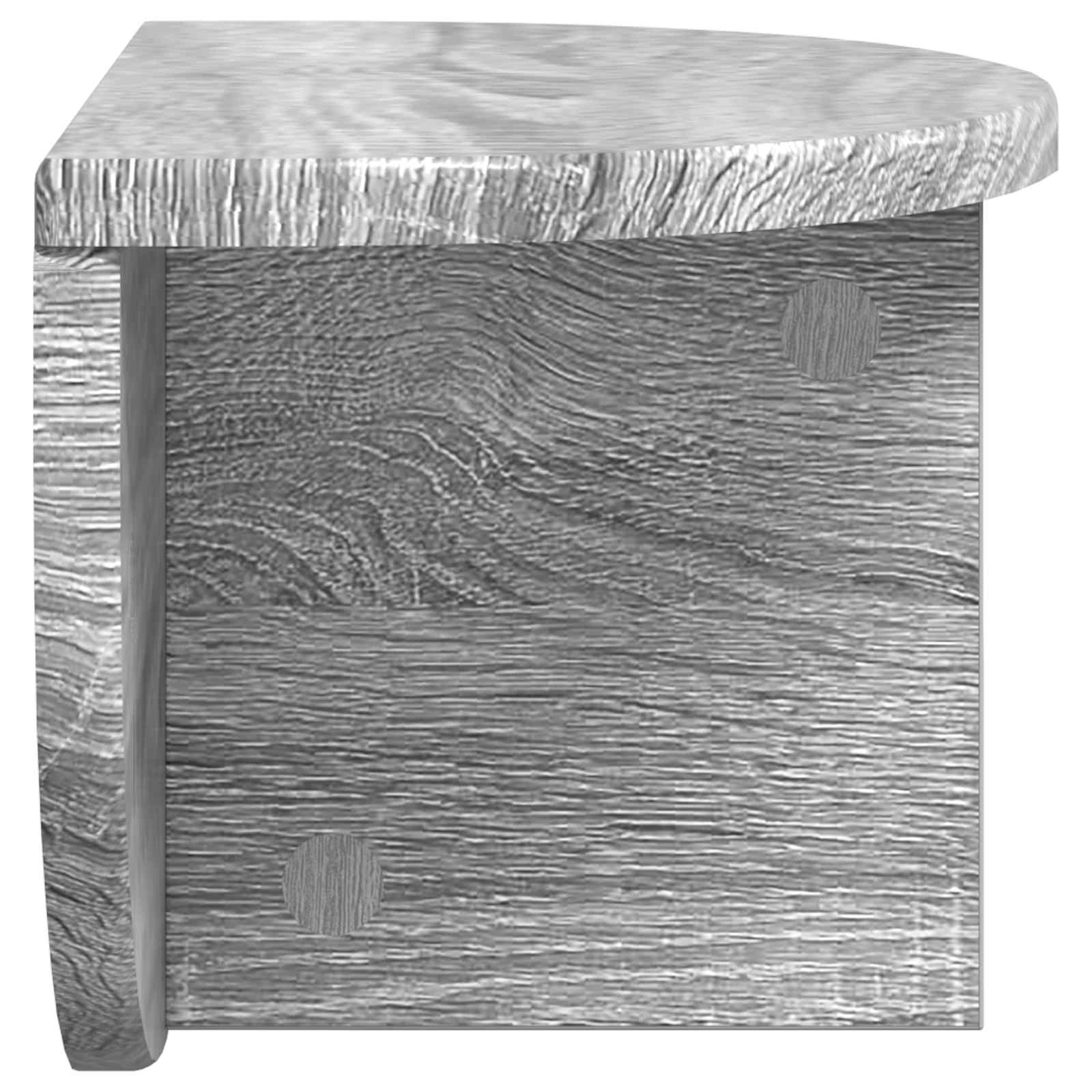 Ράφι Τοίχου Γκρίζο Σονομα 38 x 19 x 19 εκ Επεξεργασμένο ξύλο - Pakobazaar