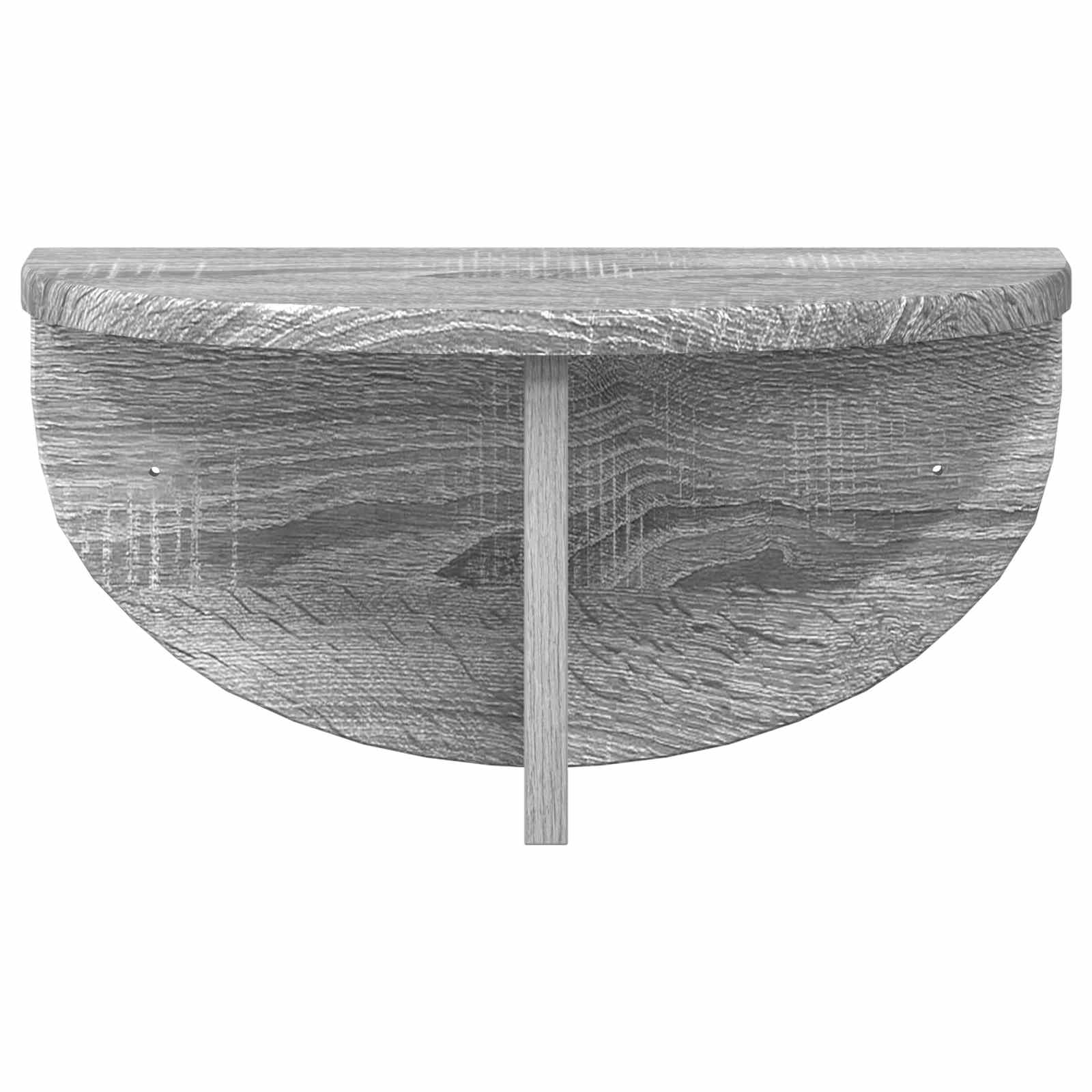 Ράφι Τοίχου Επιτοίχιο 2 pcs Γκρίζο Σονομα 38 x 19 x 19 εκ