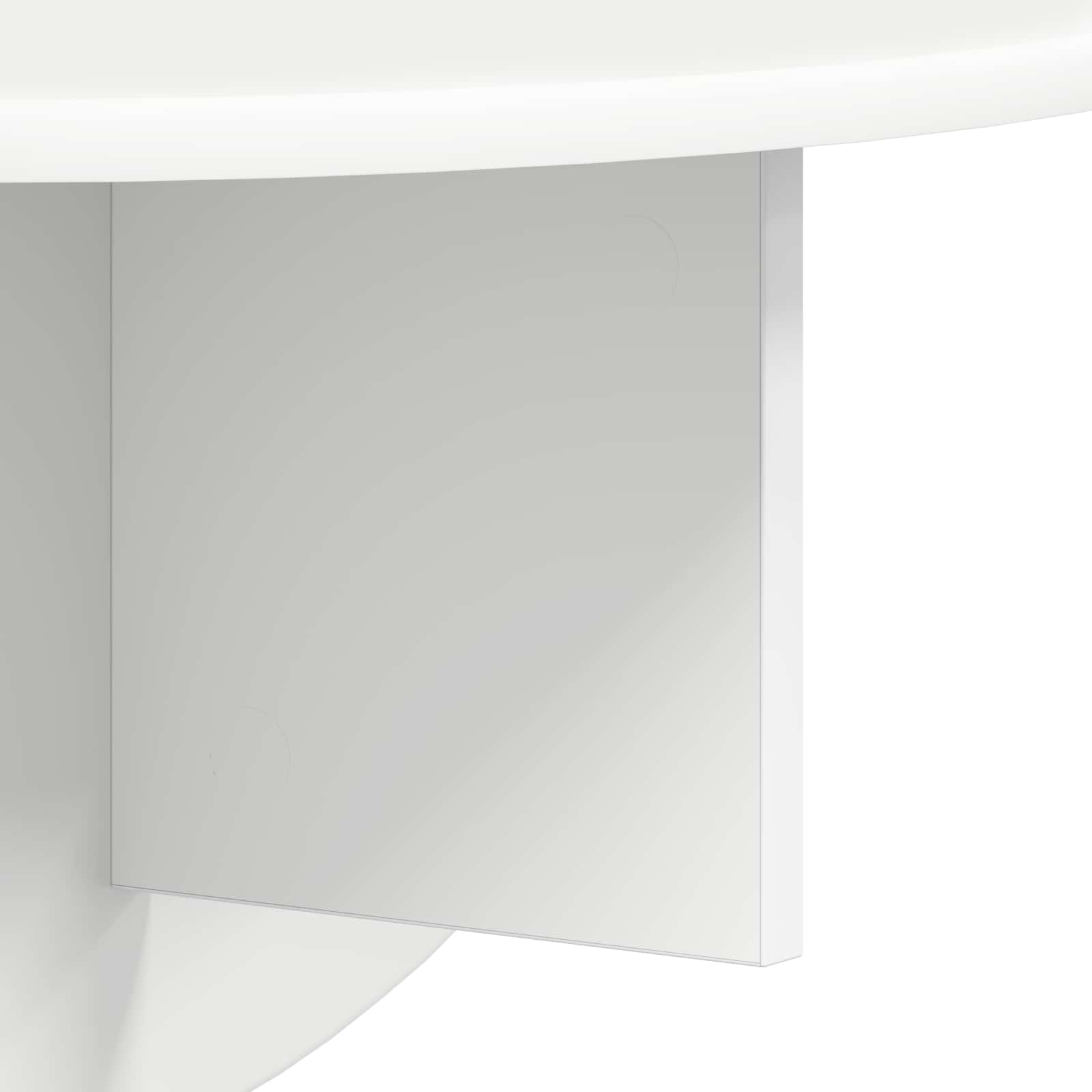 Ράφι Τοίχου 2 pcs Λευκό 48 x 24 x 24 εκ Επεξεργασμένο ξύλο - Pakobazaar