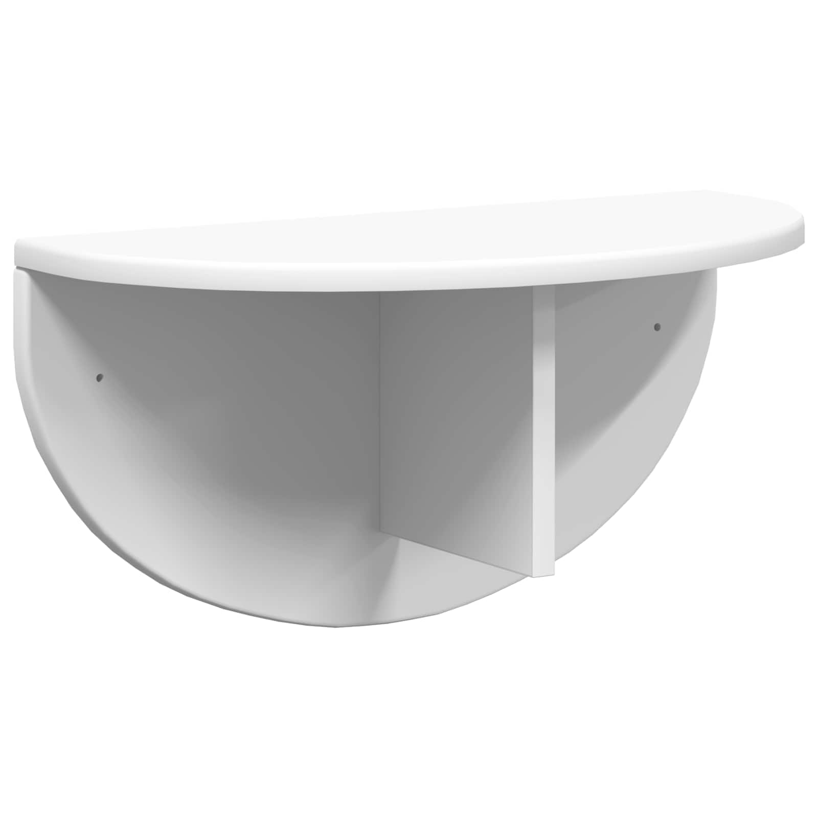 Ράφι Τοίχου 2 pcs Λευκό 48 x 24 x 24 εκ Επεξεργασμένο ξύλο - Pakobazaar