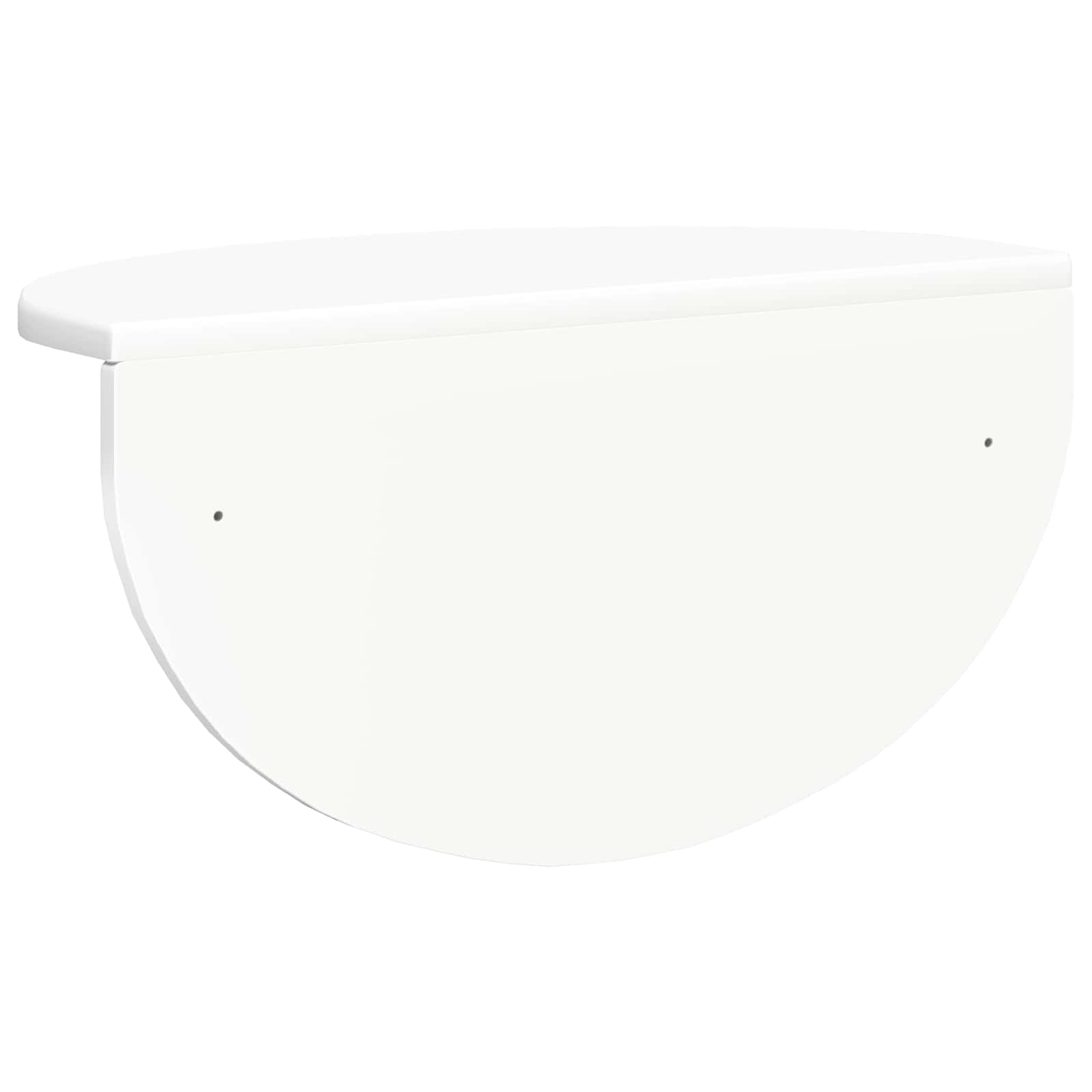 Ράφι Τοίχου 2 pcs Λευκό 48 x 24 x 24 εκ Επεξεργασμένο ξύλο - Pakobazaar