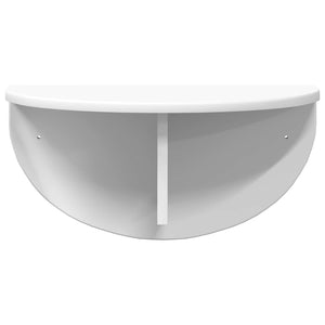 Ράφι Τοίχου 2 pcs Λευκό 48 x 24 x 24 εκ Επεξεργασμένο ξύλο - Pakobazaar
