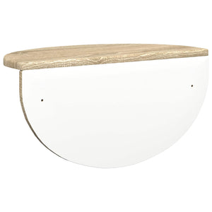 Ράφι Τοίχου Επιτοίχιο 2 pcs Δρύς Sonoma 48 x 24 x 24 εκ - Pakobazaar