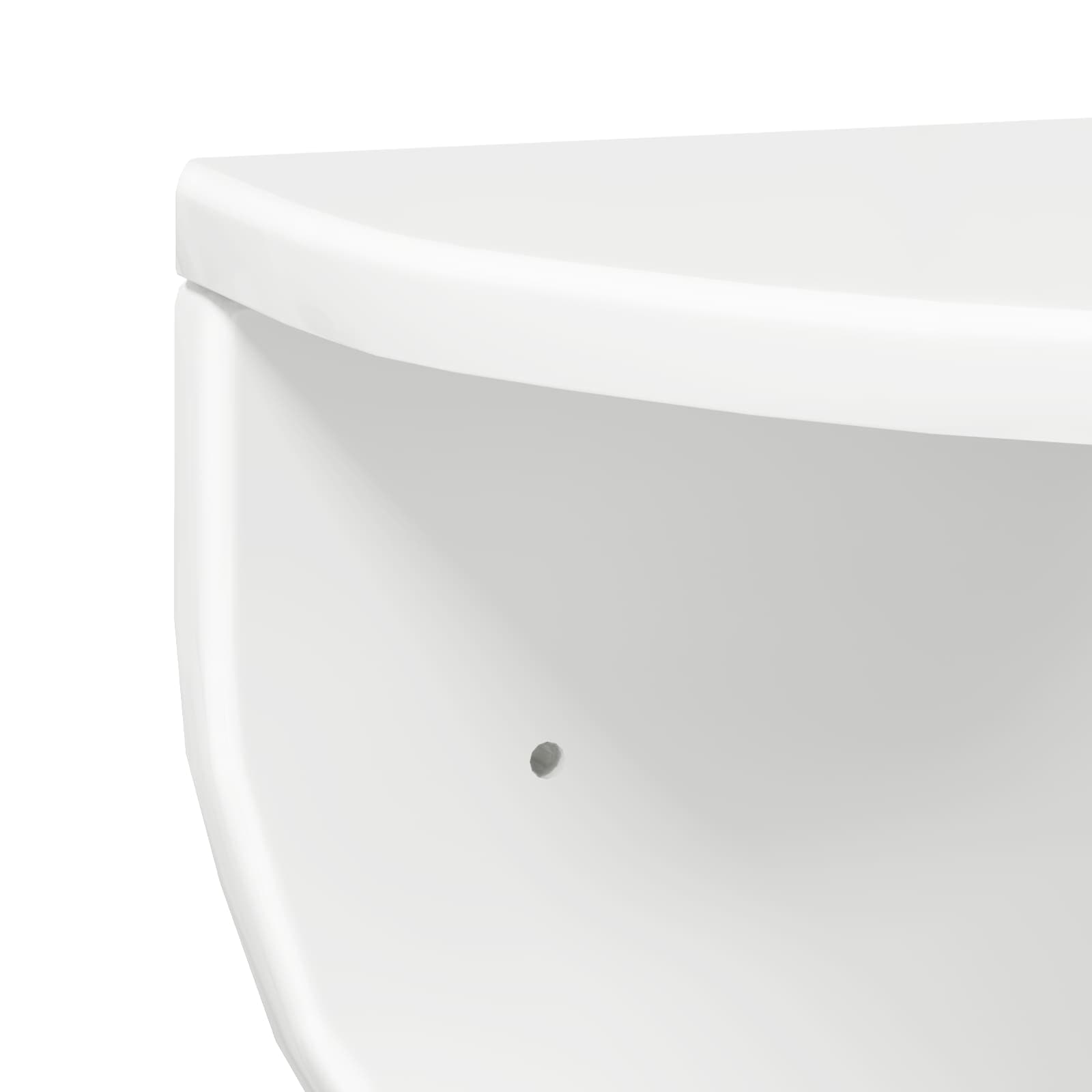 Ράφι Τοίχου Επιτοίχιο Υψηλής γυαλάδας λευκό 48 x 24 x 24 εκ - Pakobazaar