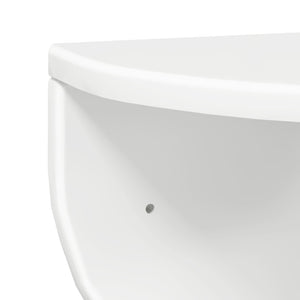Ράφι Τοίχου 2 pcs Υψηλής γυαλάδας λευκό 48 x 24 x 24 εκ - Pakobazaar