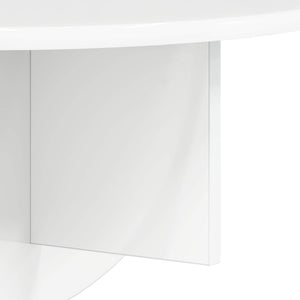 Ράφι Τοίχου 2 pcs Υψηλής γυαλάδας λευκό 48 x 24 x 24 εκ - Pakobazaar
