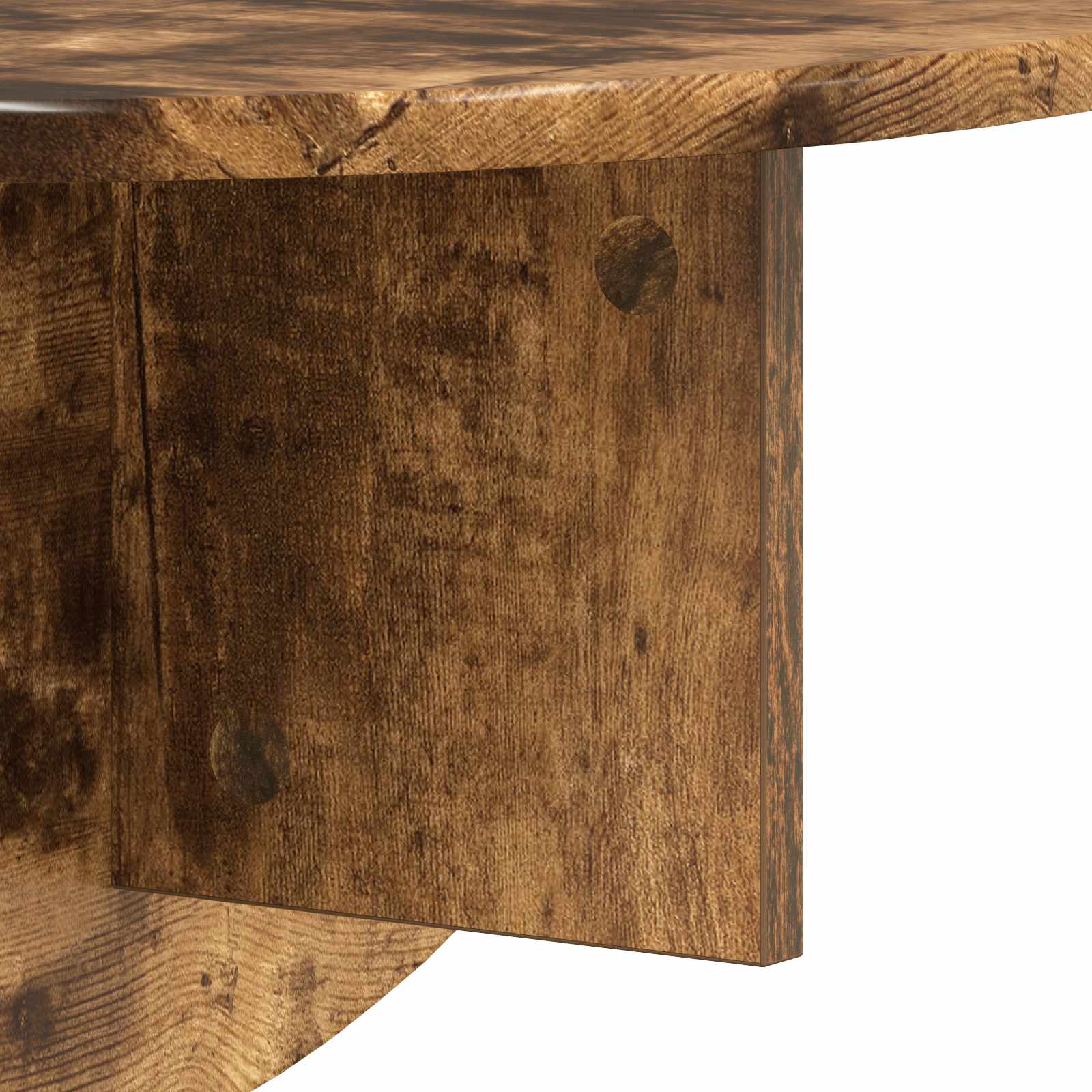 Ράφι Τοίχου Επιτοίχιο 2 pcs Καπνιστό Δρύς 48 x 24 x 24 εκ - Pakobazaar