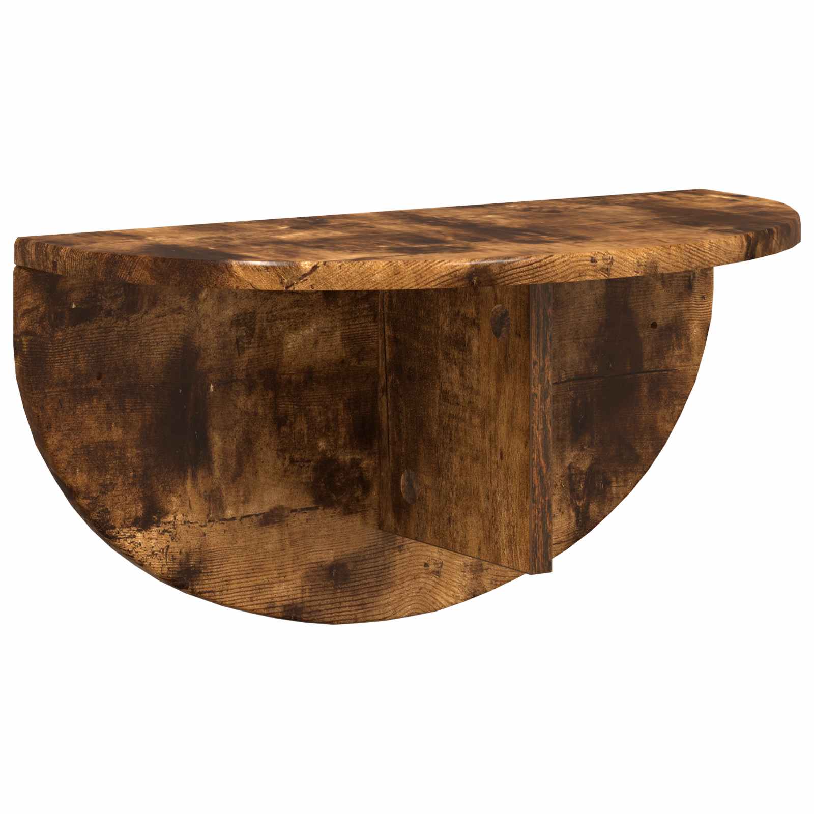 Ράφι Τοίχου Επιτοίχιο 2 pcs Καπνιστό Δρύς 48 x 24 x 24 εκ - Pakobazaar