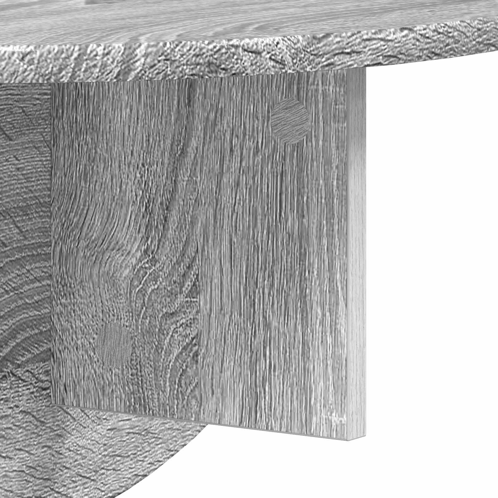 Ράφι Τοίχου Γκρίζο Σονομα 48 x 24 x 24 εκ Επεξεργασμένο ξύλο - Pakobazaar