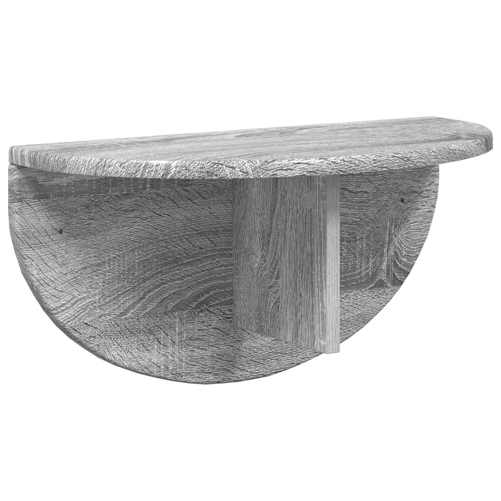 Ράφι Τοίχου Γκρίζο Σονομα 48 x 24 x 24 εκ Επεξεργασμένο ξύλο - Pakobazaar