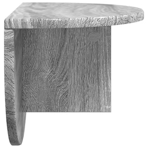 Ράφι Τοίχου Επιτοίχιο 2 pcs Γκρίζο Σονομα 48 x 24 x 24 εκ - Pakobazaar