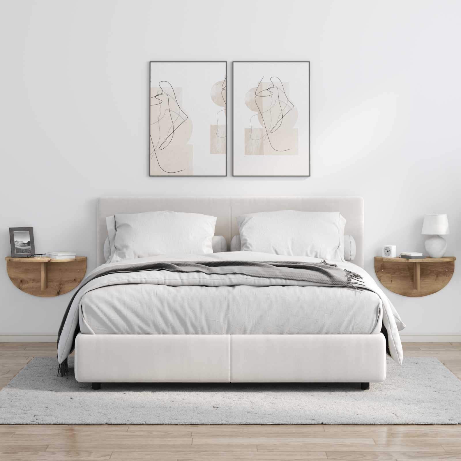 Ράφι Τοίχου Artisan Oak 48 x 24 x 24 εκ Επεξεργασμένο ξύλο - Pakobazaar