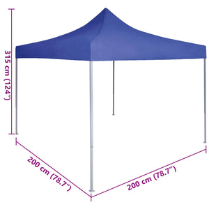 Σκηνή Πάρτυ Μπλε 200 x 200 x 315 εκ. Ύφασμα Όξφορντ - Pakobazaar