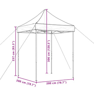 Σκηνή Πάρτυ Taupe 200 x 200 x 306 εκ. Ύφασμα Όξφορντ - Pakobazaar