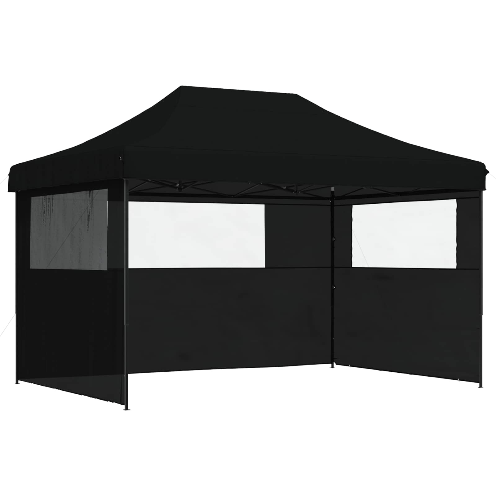 Σκηνή Πάρτυ Μαύρο 279 x 410 x 315 εκ. Ύφασμα Όξφορντ - Pakobazaar