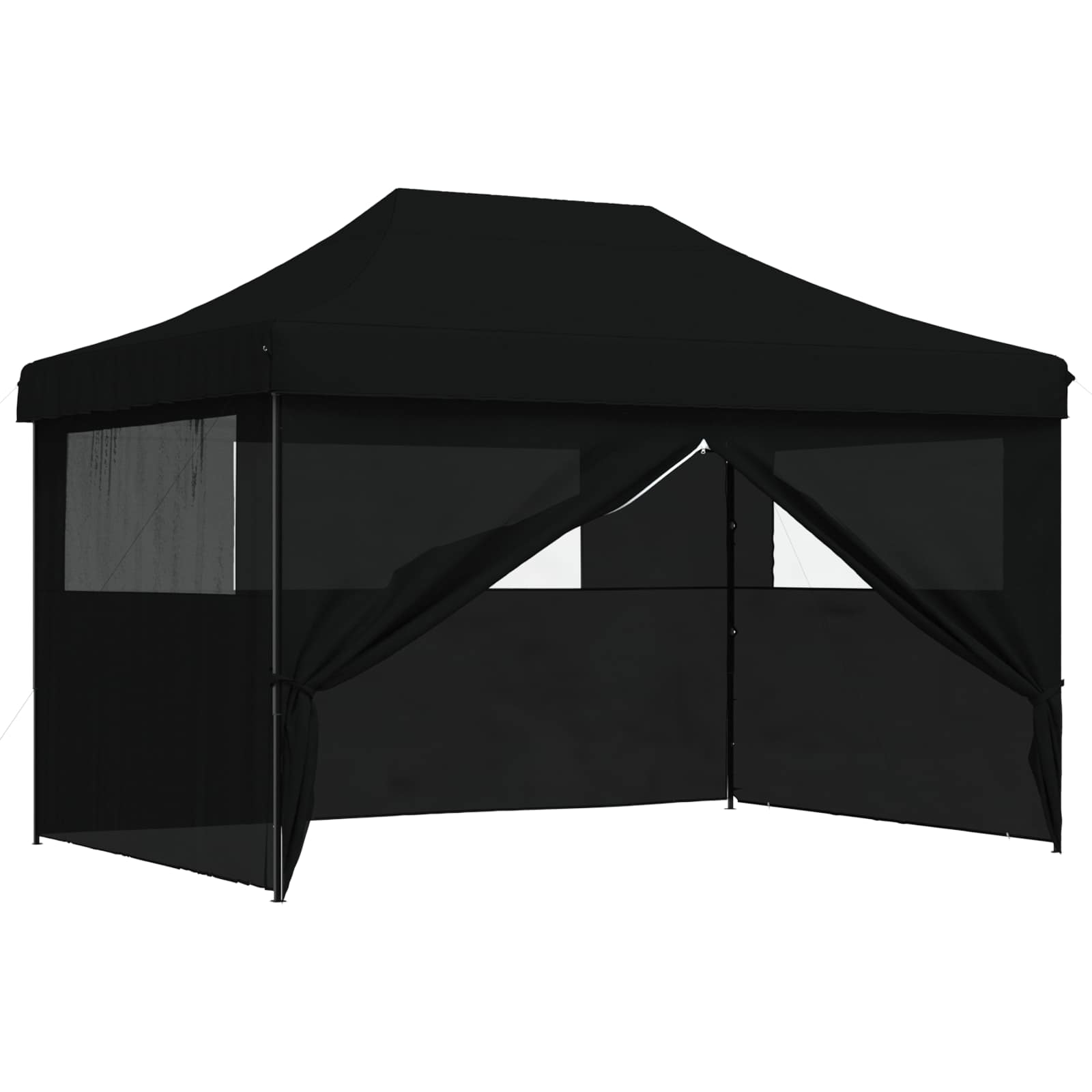 Σκηνή Πάρτυ Μαύρο 279 x 410 x 315 εκ. Ύφασμα Όξφορντ - Pakobazaar