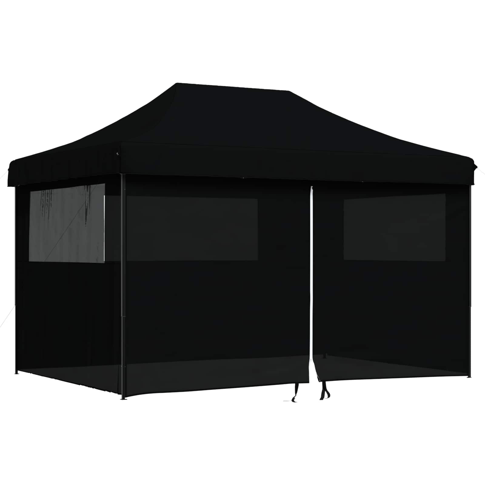 Σκηνή Πάρτυ Μαύρο 279 x 410 x 315 εκ. Ύφασμα Όξφορντ - Pakobazaar