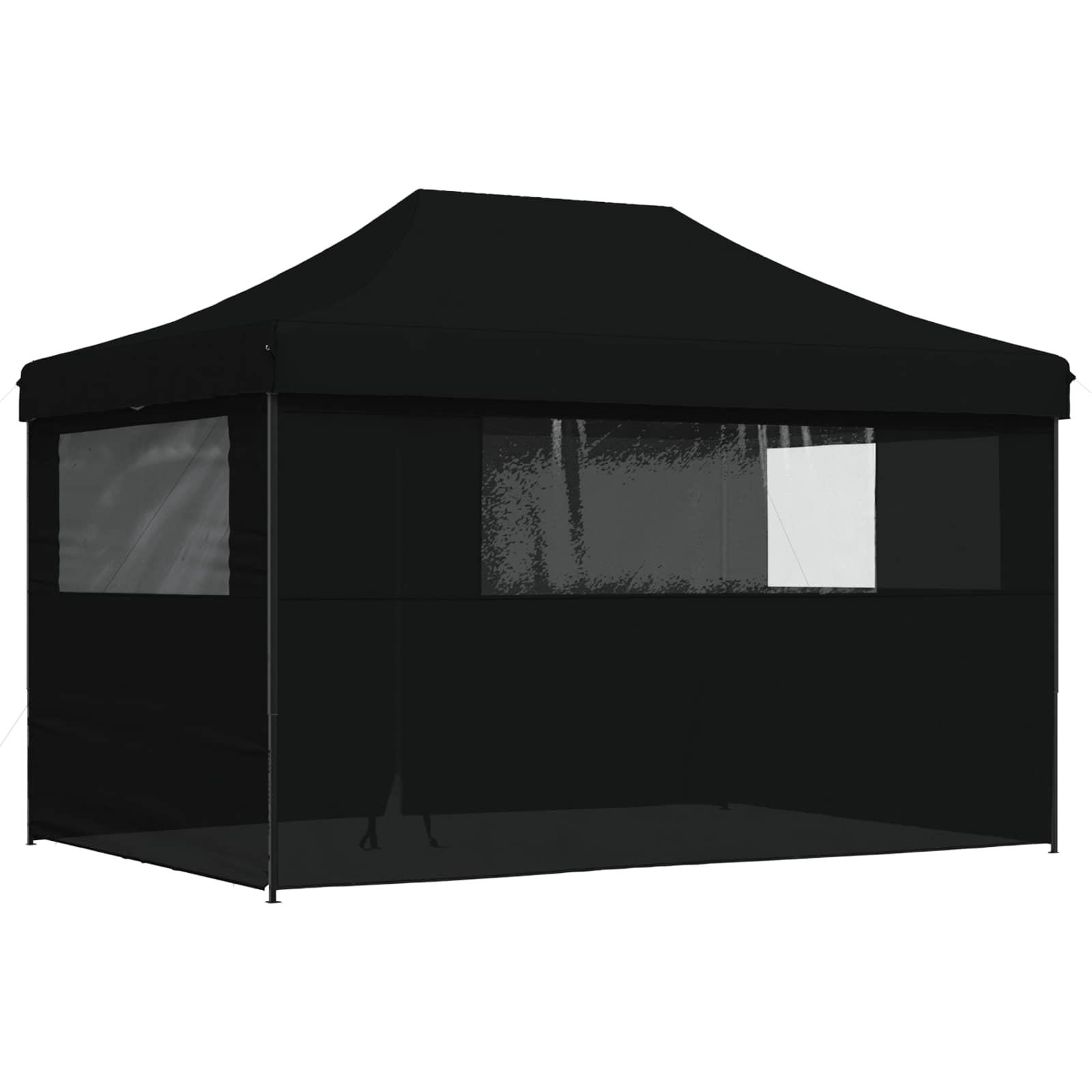 Σκηνή Πάρτυ Μαύρο 279 x 410 x 315 εκ. Ύφασμα Όξφορντ - Pakobazaar
