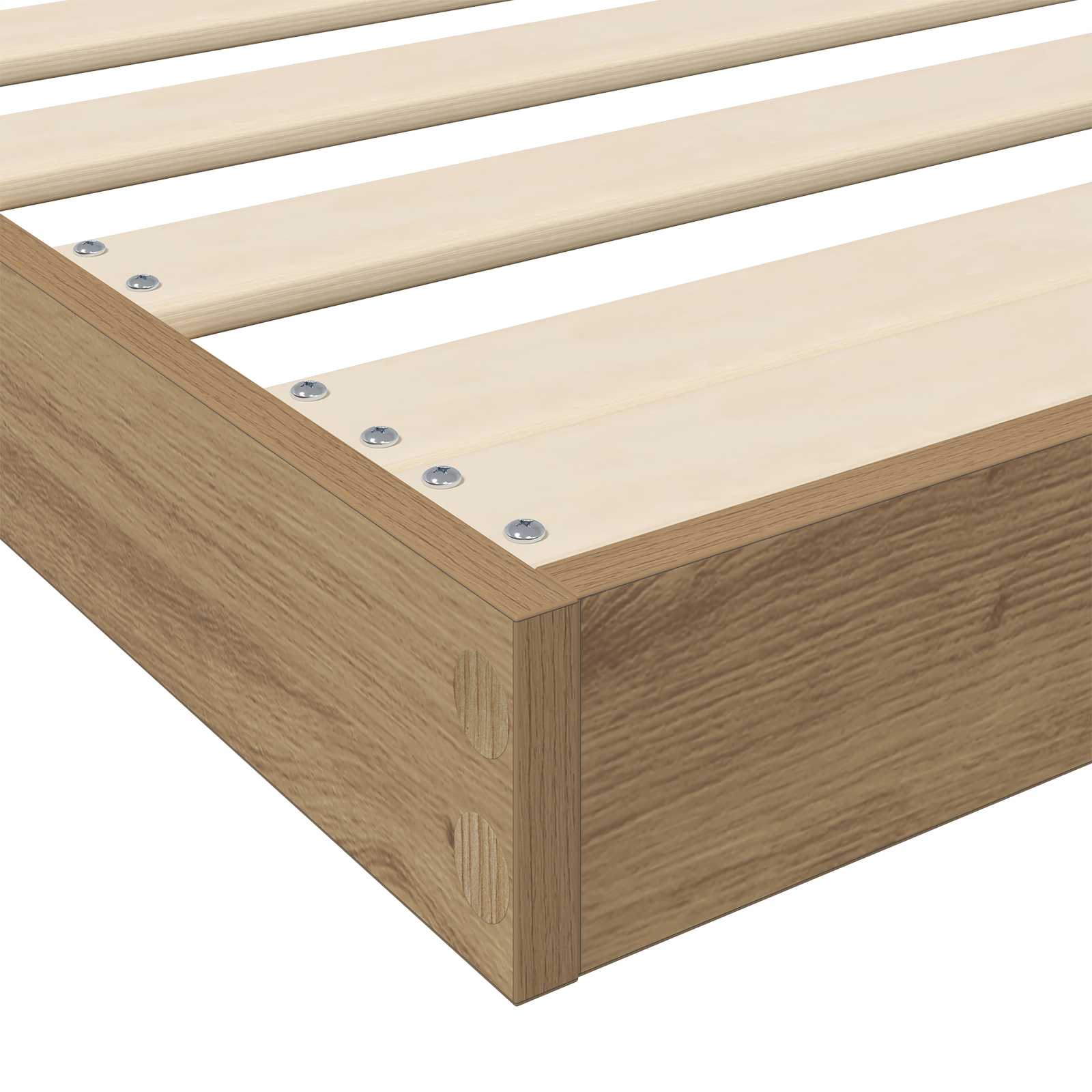 Κρεβάτι δαπέδου Artisan Oak 75 x 190 cm Επεξεργασμένο Ξύλο