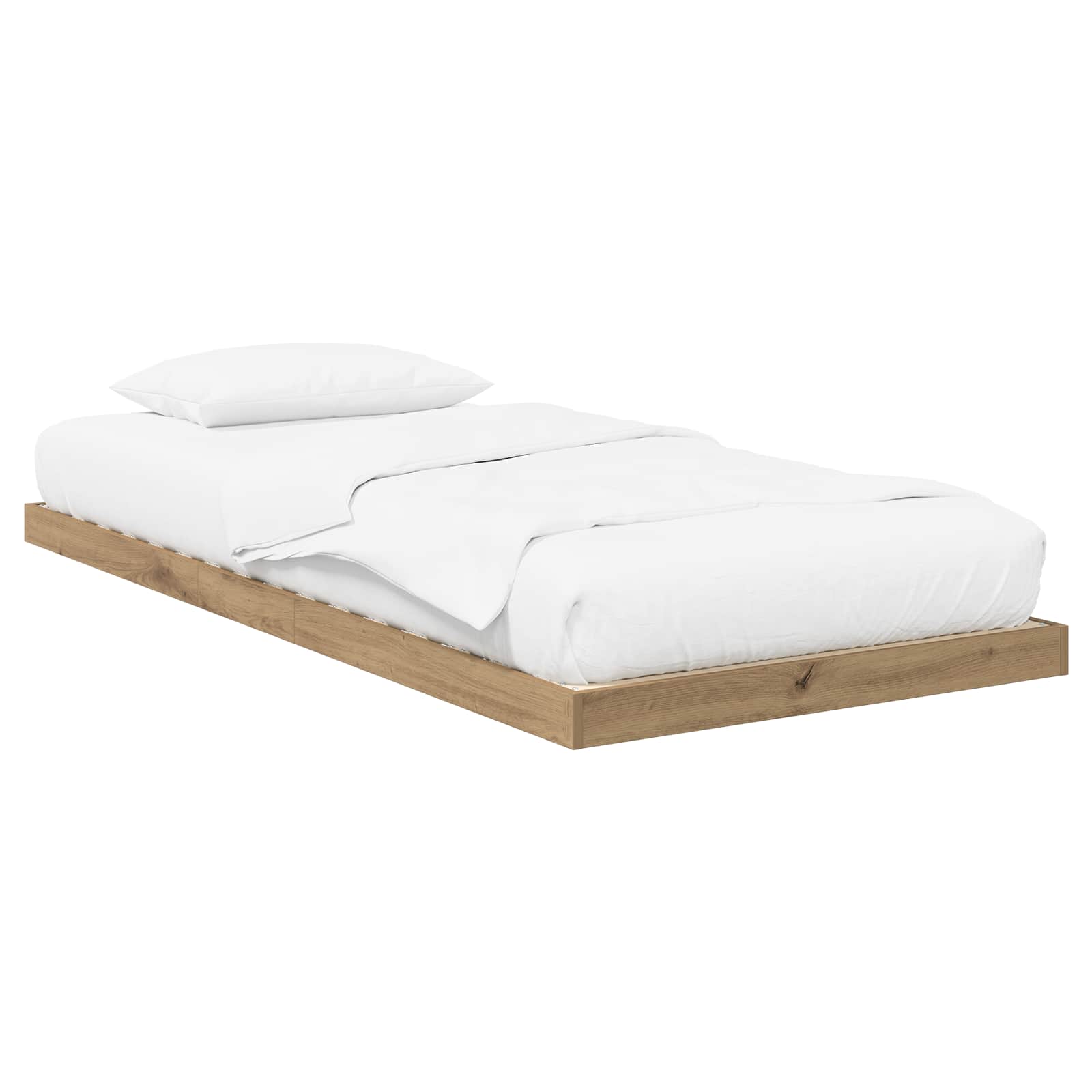 Κρεβάτι δαπέδου Artisan Oak 75 x 190 cm Επεξεργασμένο Ξύλο