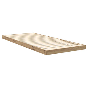 Κρεβάτι δαπέδου Artisan Oak 75 x 190 cm Επεξεργασμένο Ξύλο