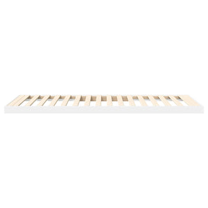 Κρεβάτι δαπέδου Λευκό 90 x 190 cm Επεξεργασμένο Ξύλο