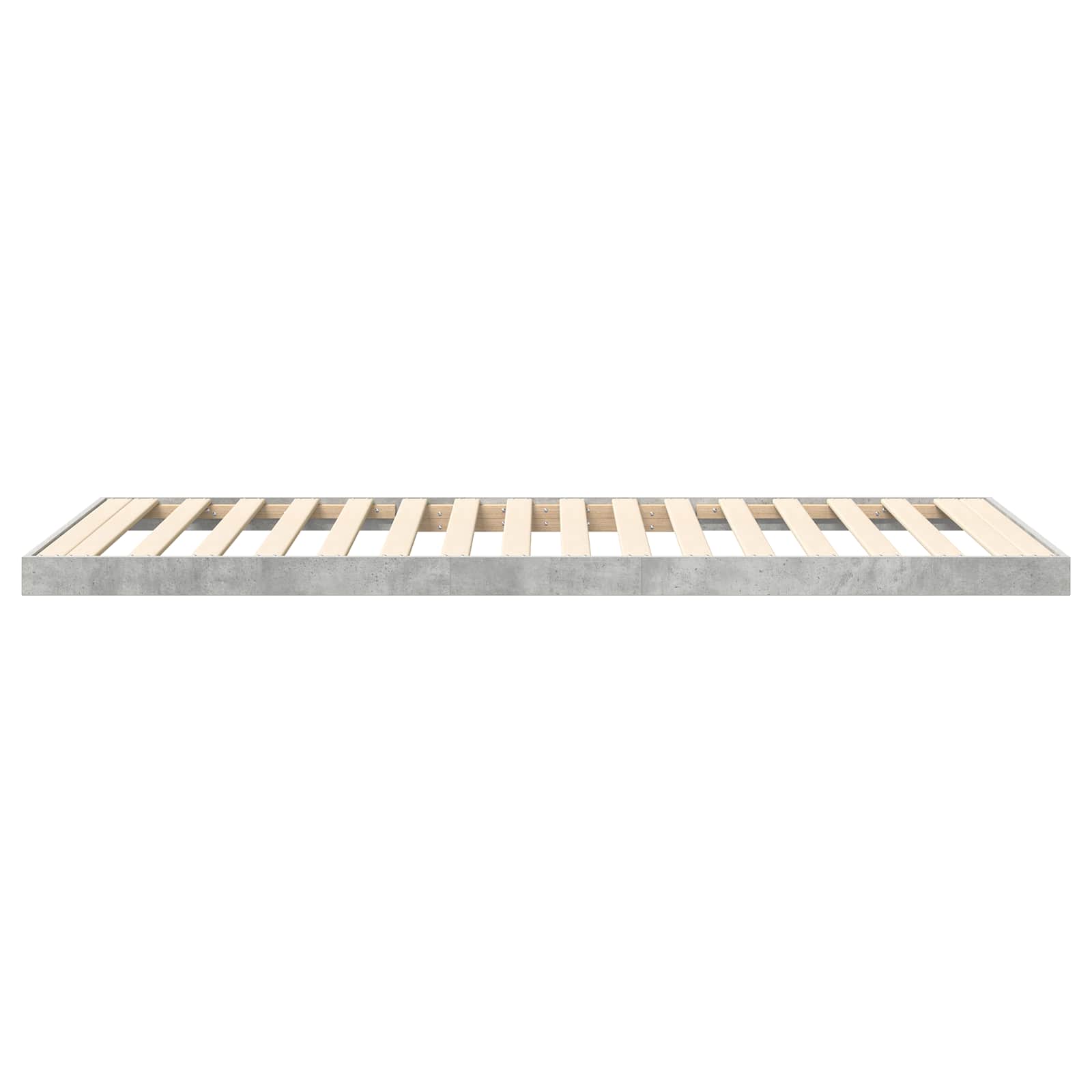 Κρεβάτι δαπέδου Σκυρόδεμα Γκρι 90 x 190 cm Επεξεργασμένο ξύλο