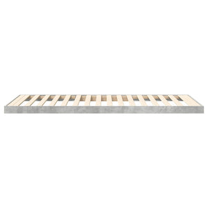 Κρεβάτι δαπέδου Σκυρόδεμα Γκρι 80 x 200 cm Επεξεργασμένο Ξύλο
