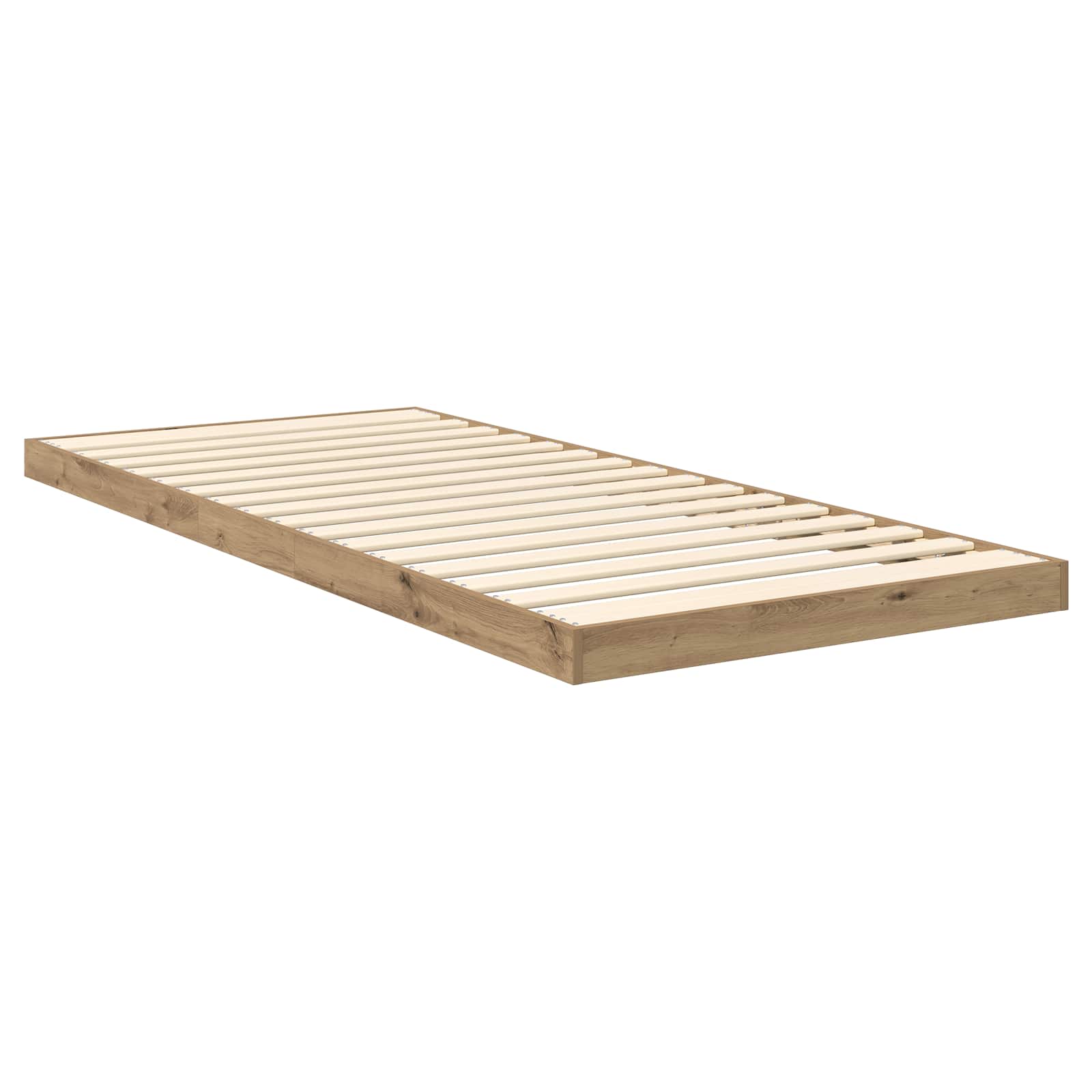 Κρεβάτι δαπέδου Artisan Oak 80 x 200 cm Επεξεργασμένο Ξύλο