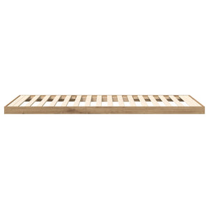Κρεβάτι δαπέδου Artisan Oak 80 x 200 cm Επεξεργασμένο Ξύλο