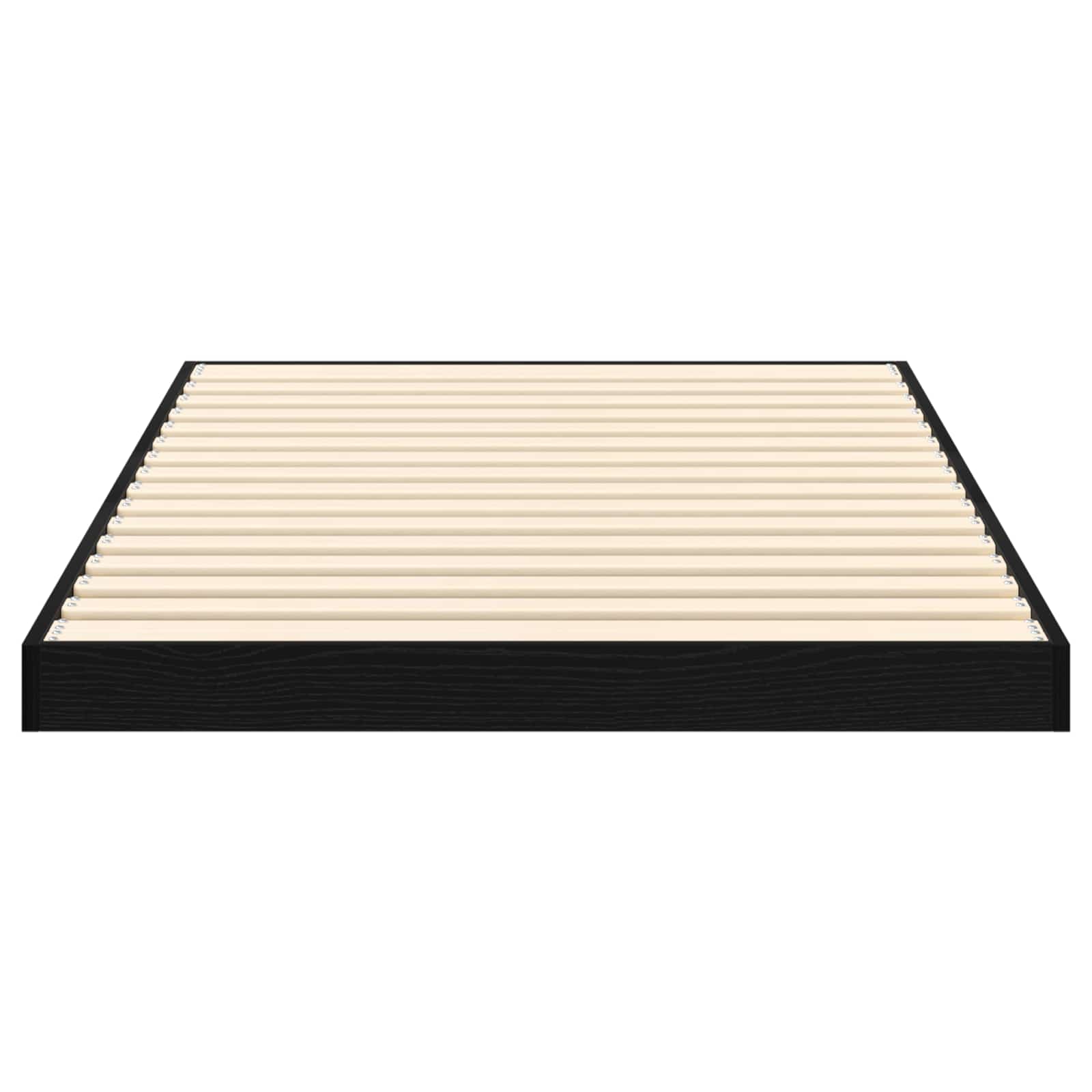 Κρεβάτι δαπέδου Μαύρη Οξυά 96,5 x 200 εκ Επεξεργασμένο ξύλο