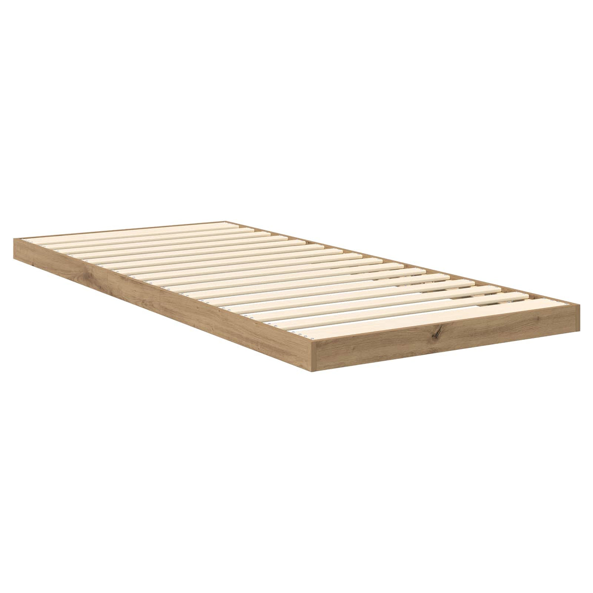 Κρεβάτι δαπέδου Artisan Oak 100 x 200 cm Επεξεργασμένο Ξύλο